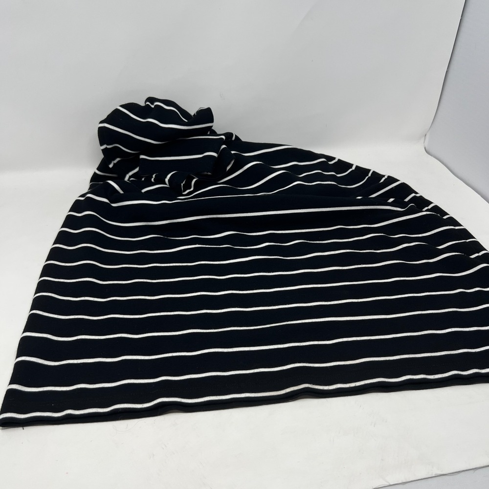 Tommy Hilfiger Womens Large Black‎ White Stripe Boat Neck Nautical Shirt Dress - Picture 8 of 13
